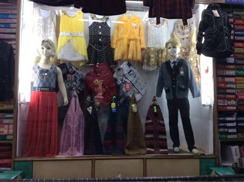 Men's wear and accessories section